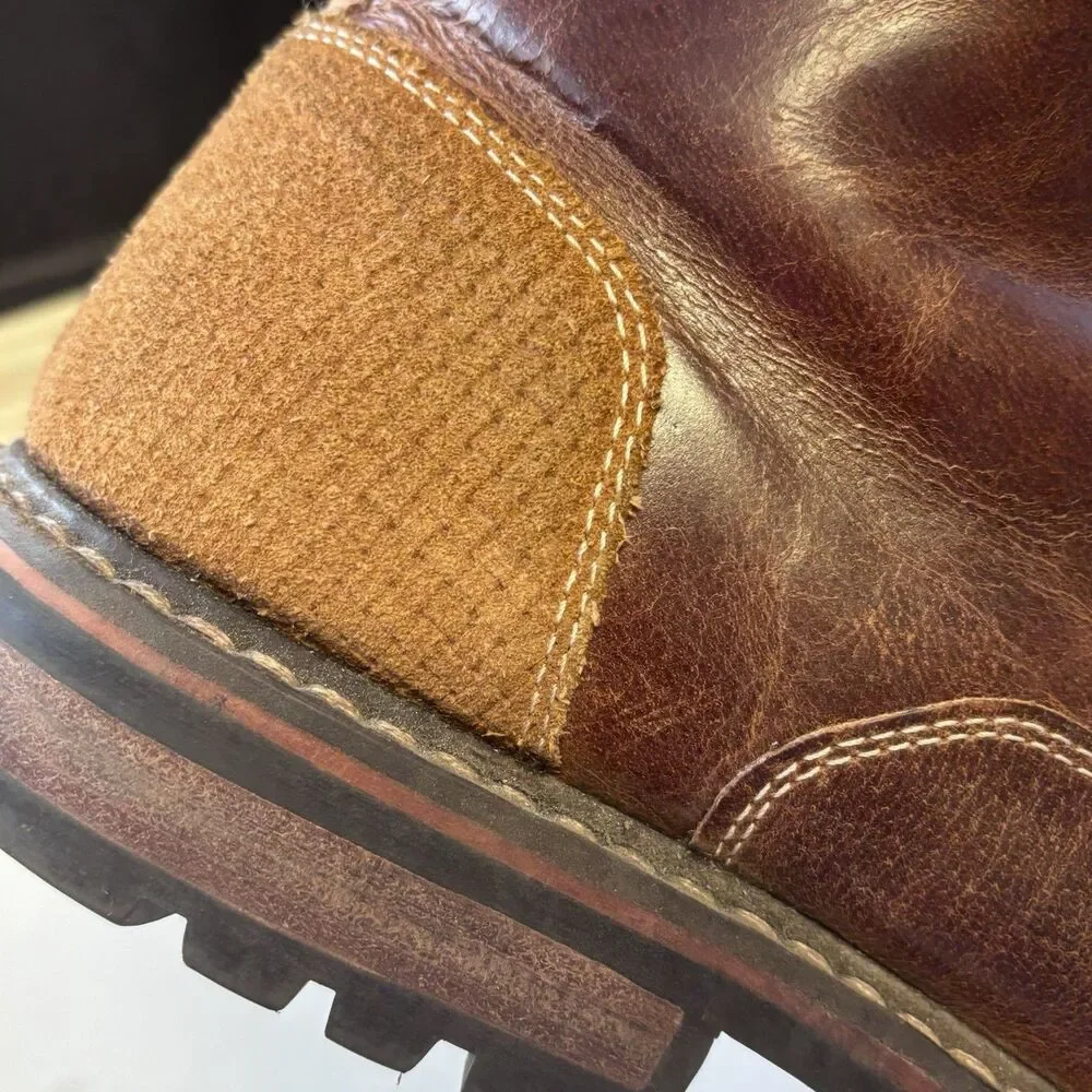 Crevo Boots Hammersmith Chestnut Side Zip Ankle Boots Brown Leather Mens 12